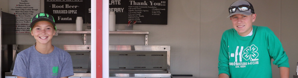 Erie County Fair Ice Cream Booth Image